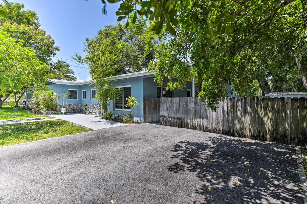 Shady And Eclectic Fort Lauderdale Dwelling With Yard! Exterior photo