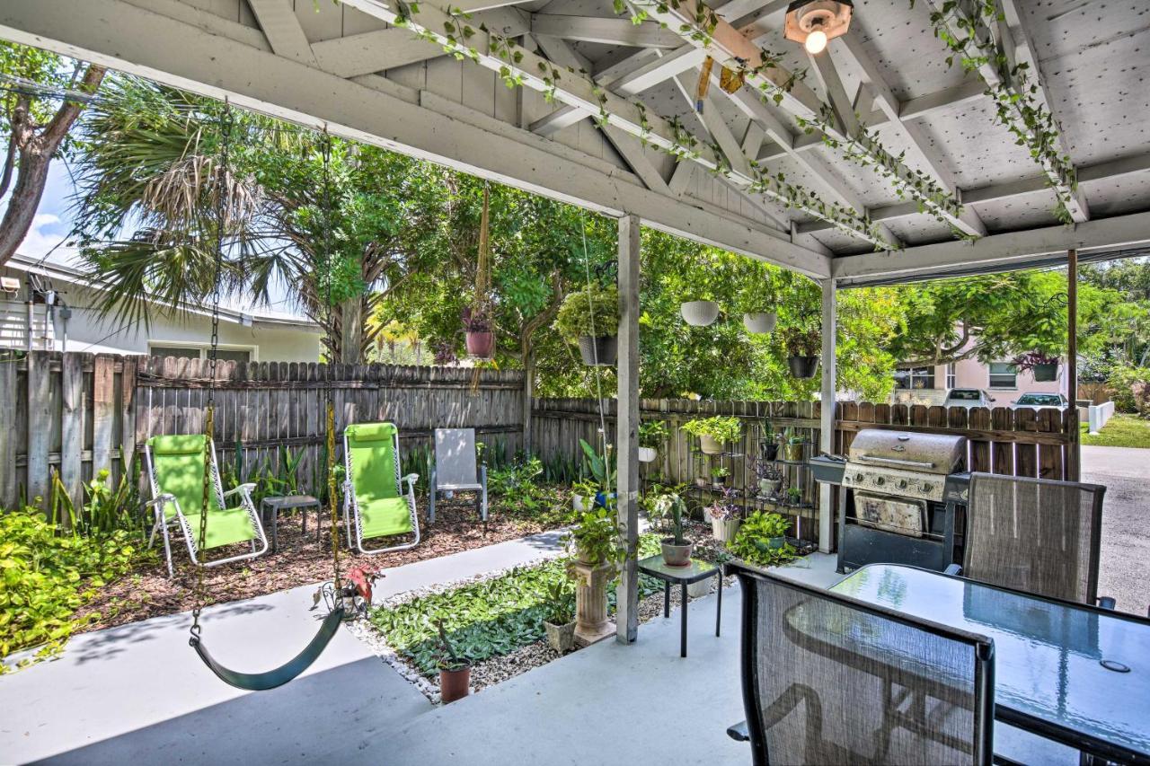 Shady And Eclectic Fort Lauderdale Dwelling With Yard! Exterior photo